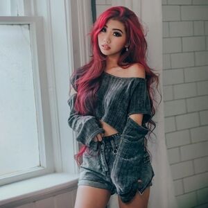 Lychee The Label Pumpkin Spice Zipper Sleeve Asymmetrical Cropped Sweater